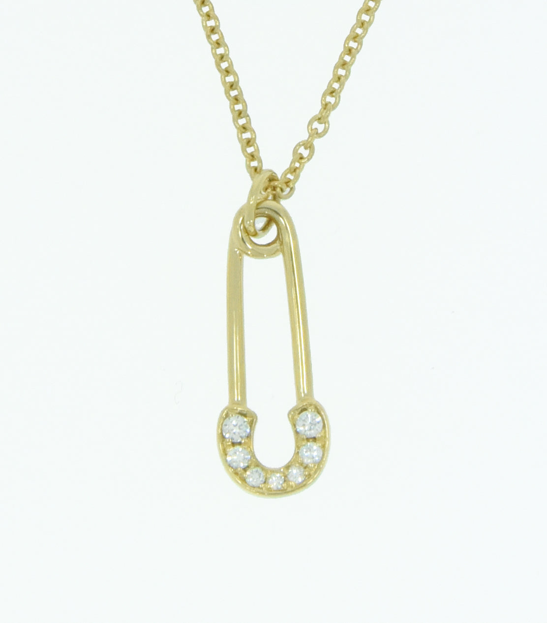 Amidah Safety Pin Pendant Necklace