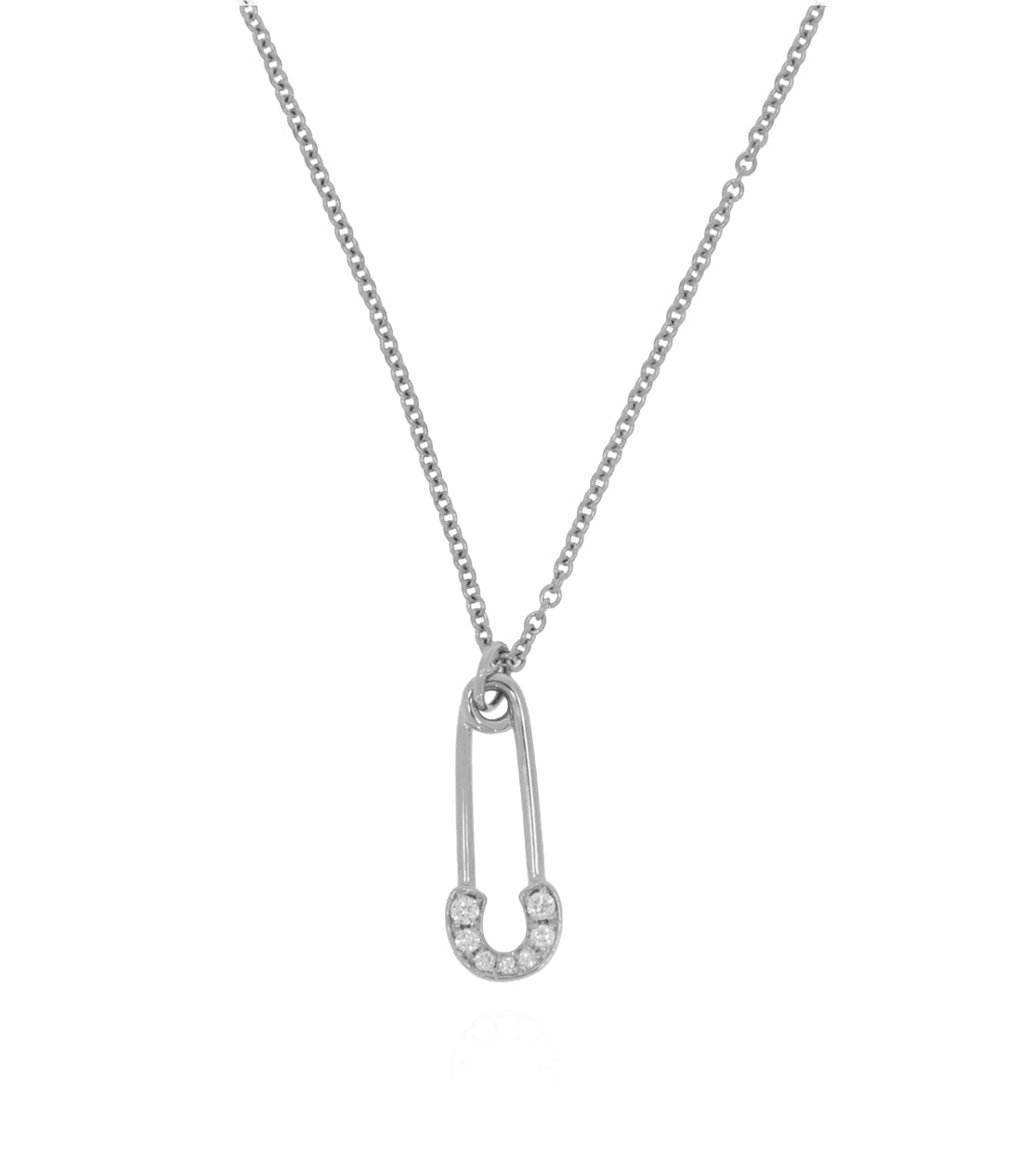 Amidah Safety Pin Pendant Necklace