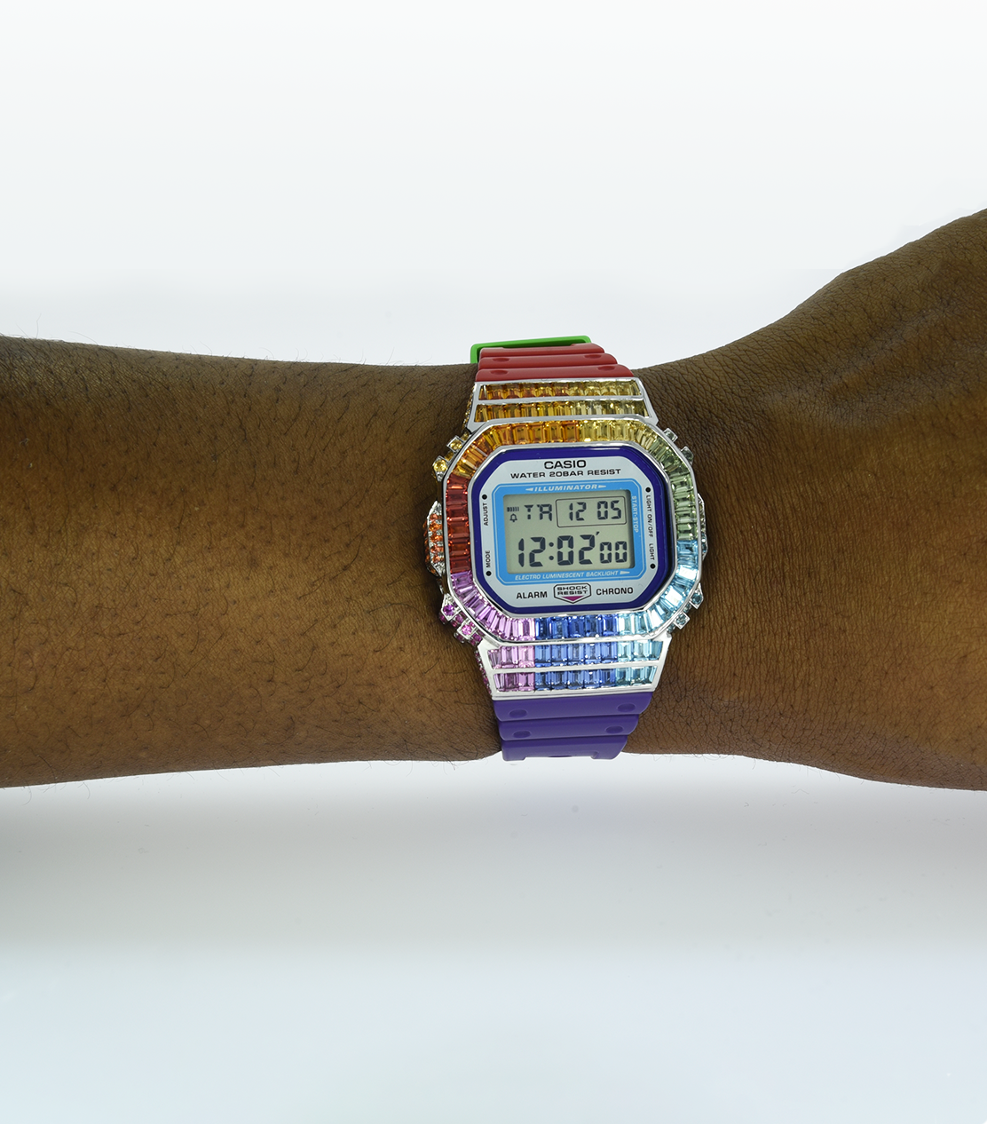 Amidah Rainbow Diamonds Casio  G-Shock Watch